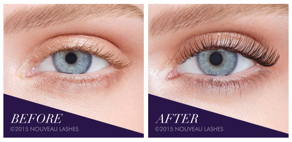 LVL Lashes before and after